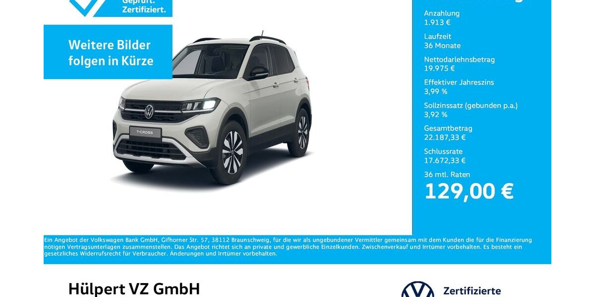 VW T-Cross 9.832 km 21.888 &euro; Dortmund 44379