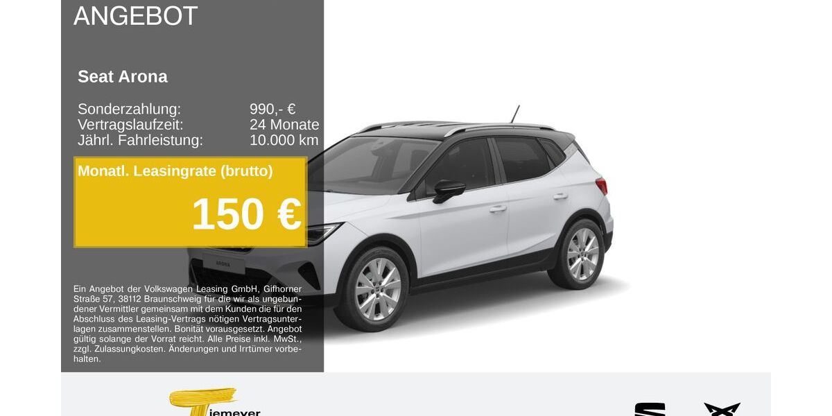 Seat Arona 20.804 km 23.160 &euro; Recklinghausen 45663