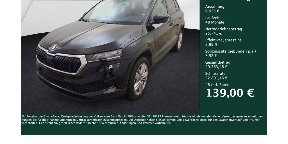 Skoda Karoq 6.607 km 32.666 &euro; Dortmund 44309