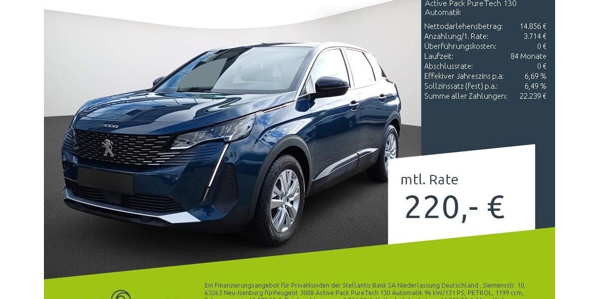 Peugeot 3008 26.542 km 18.570 &euro; Borken 46325