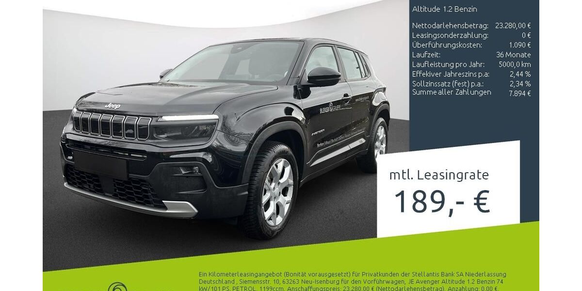 Jeep Avenger 4.687 km 22.980 &euro; Borken 46325