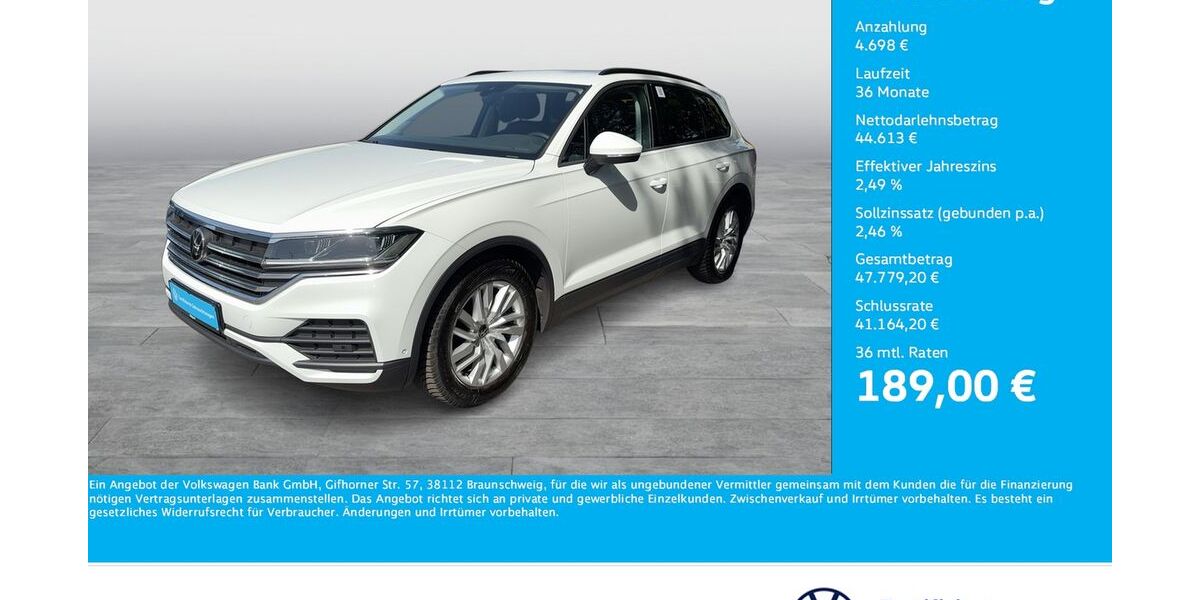 VW Touareg 21.471 km 49.311 &euro; Dortmund 44379