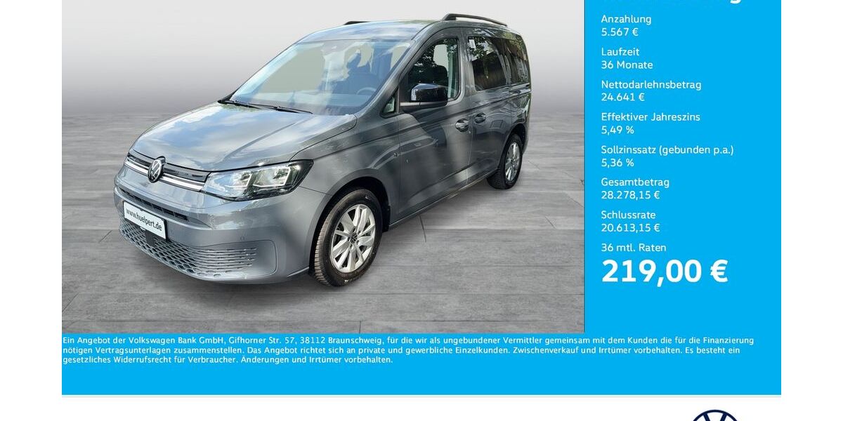 VW Caddy 7.596 km 30.208 &euro; Dortmund 44379