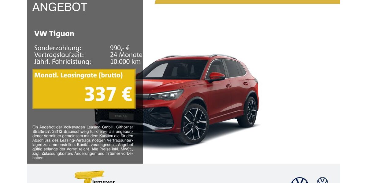 VW Tiguan 5.895 km 46.790 &euro; Marl 45770