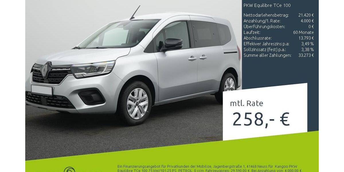 Renault Kangoo 3.194 km 23.180 &euro; Borken 46325