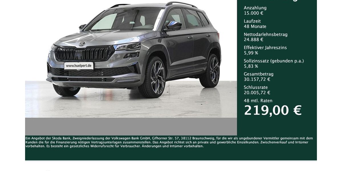 Skoda Karoq 5.261 km 39.888 &euro; Dortmund 44309