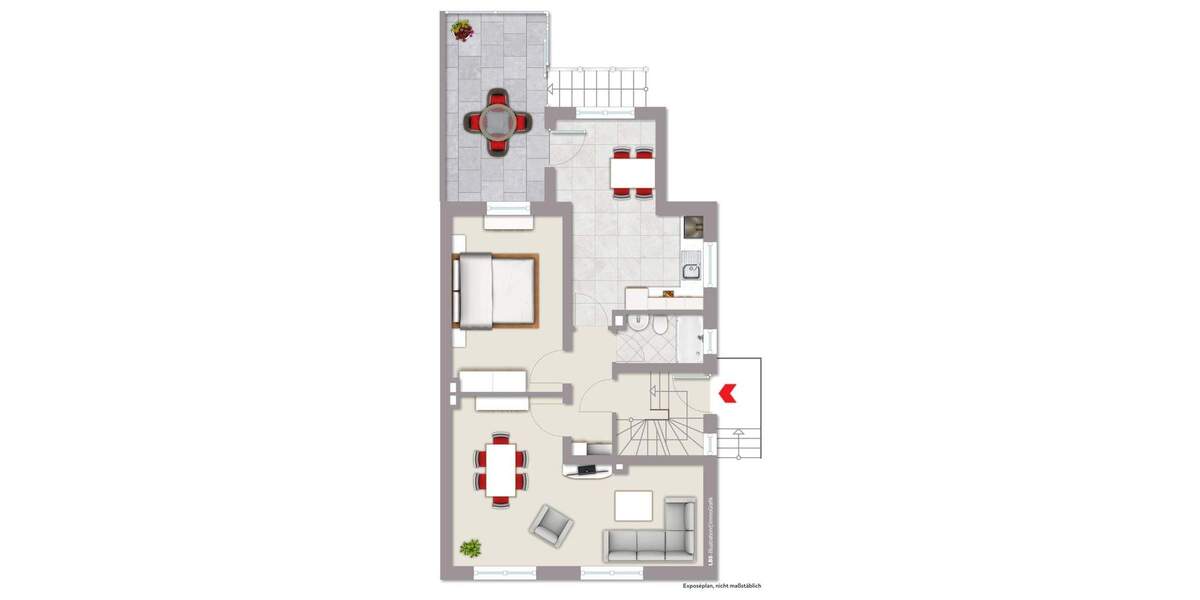Etagenwohnung Dorsten Feldmark - 2 Zimmer, 79 m&sup2;, 229.000&euro; | Angebot:25737041