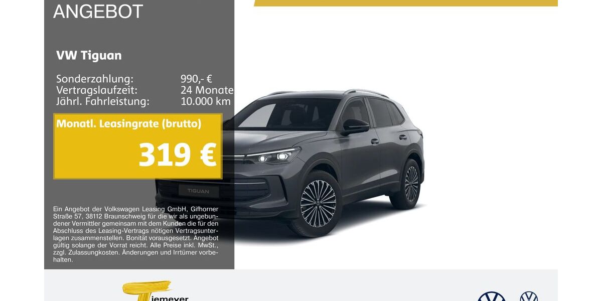 VW Tiguan 13.670 km 33.840 &euro; Marl 45770