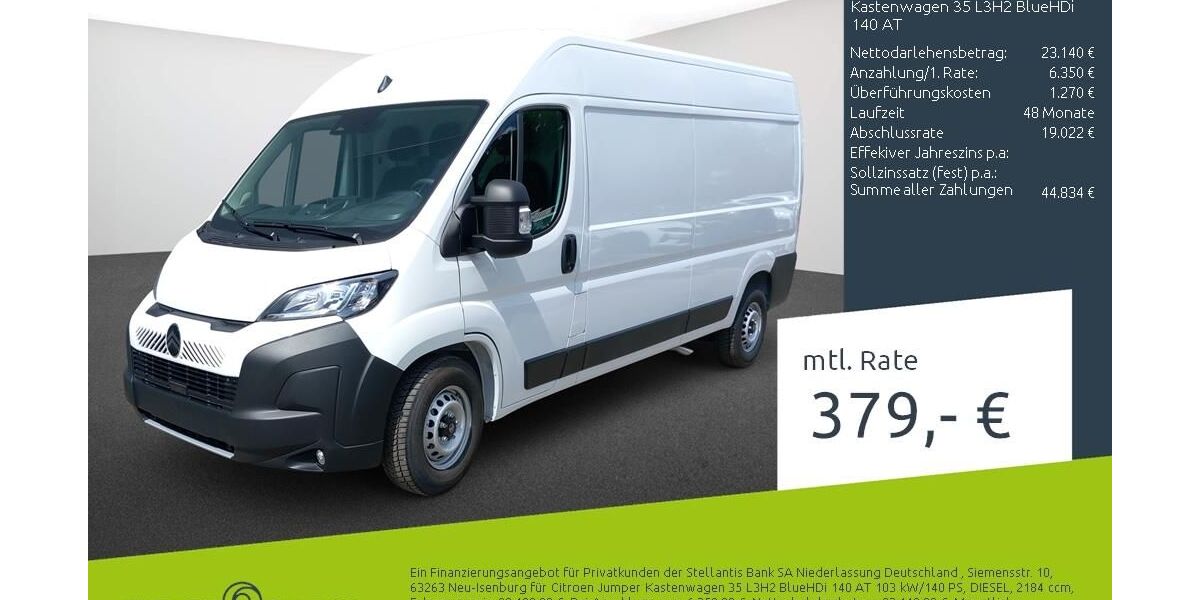 Citroen Jumper 19.800 km 26.860 &euro; Dortmund 44263