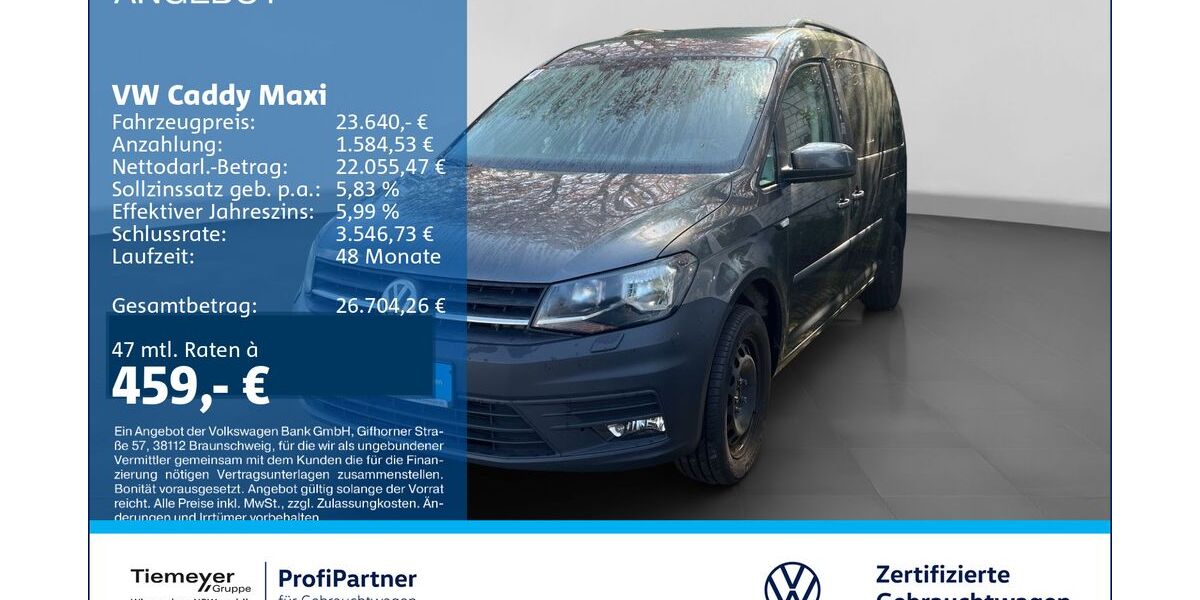 VW Caddy 104.806 km 23.210 &euro; Recklinghausen 45663