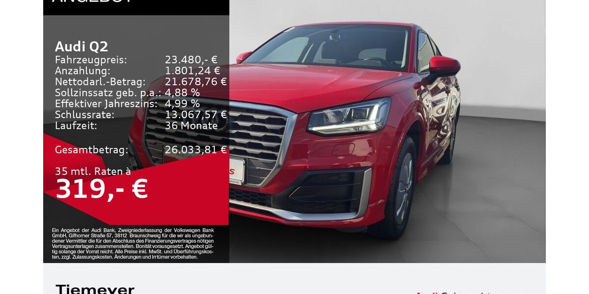 Audi Q2 51.853 km 22.480 &euro; Dorsten 46284