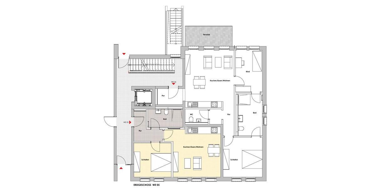 Erdgeschoßwohnung Gelsenkirchen Rotthausen - 2 Zimmer, 53 m&sup2;, 575&euro; | Angebot:26355138