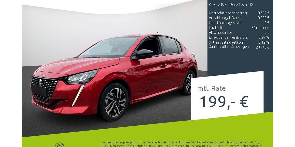 Peugeot 208 25.100 km 16.989 &euro; Dülmen 48249