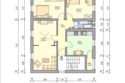 Wohnung Gelsenkirchen Buer - 3 Zimmer, 75 m&sup2;, 929&euro; | Angebot:27595028