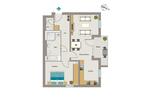 Etagenwohnung Bochum Wiemelhausen - 2 Zimmer, 76 m&sup2;, 1.027&euro; | Angebot:26170255