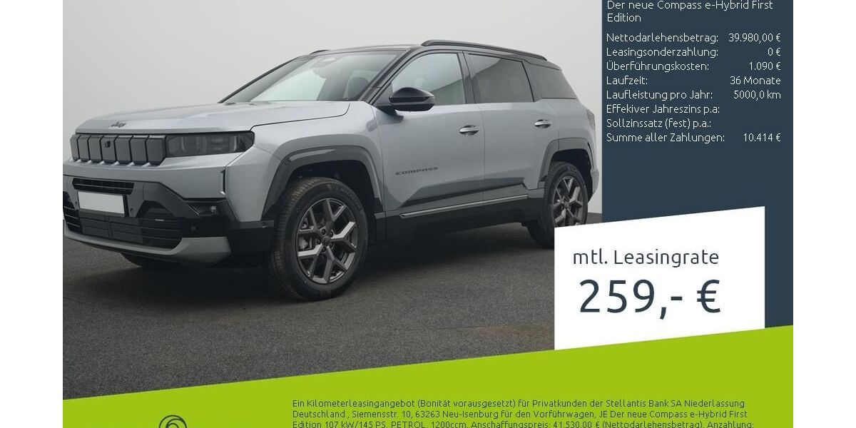 Jeep Compass 7.500 km 39.590 &euro; Borken 46325