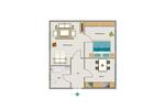 Etagenwohnung Marl Alt-Marl - 2.5 Zimmer, 54 m&sup2;, 400&euro; | Angebot:26449942