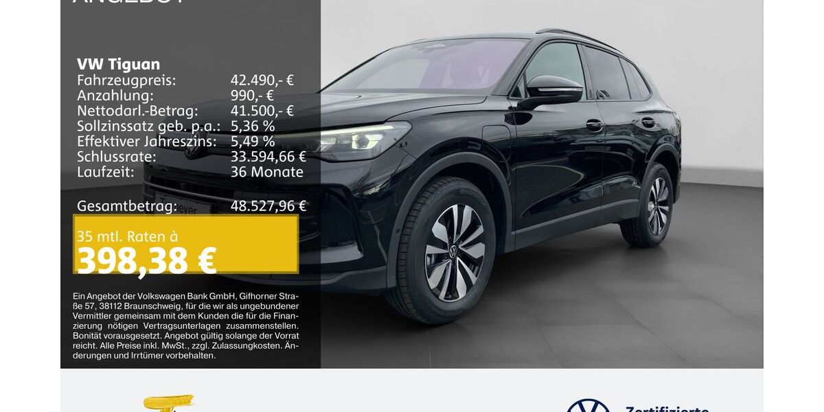VW Tiguan 4.900 km 42.490 &euro; Dorsten 46282