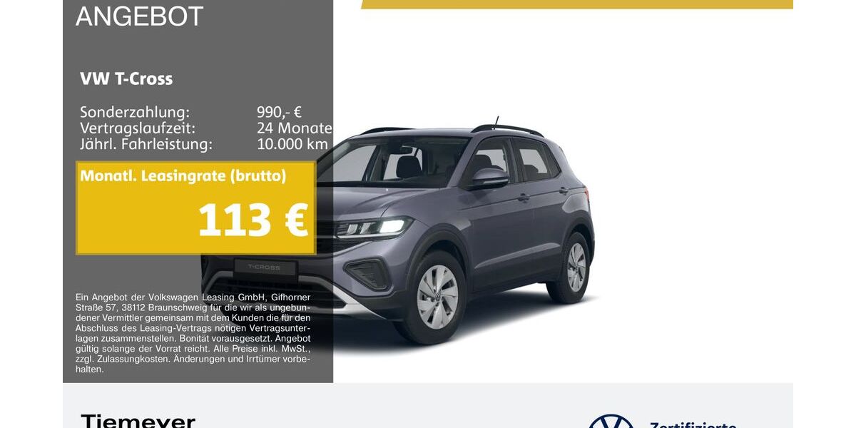 VW T-Cross 4.990 km 20.550 &euro; Bochum 44892