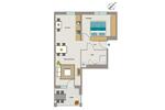 Etagenwohnung Essen Frillendorf - 2 Zimmer, 64 m&sup2;, 769&euro; | Angebot:26228001