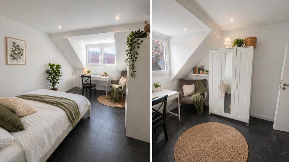 Dachgeschoßwohnung Oberhausen Alt-Oberhausen - 3 Zimmer, 75 m&sup2;, 630&euro; | Angebot:26444163