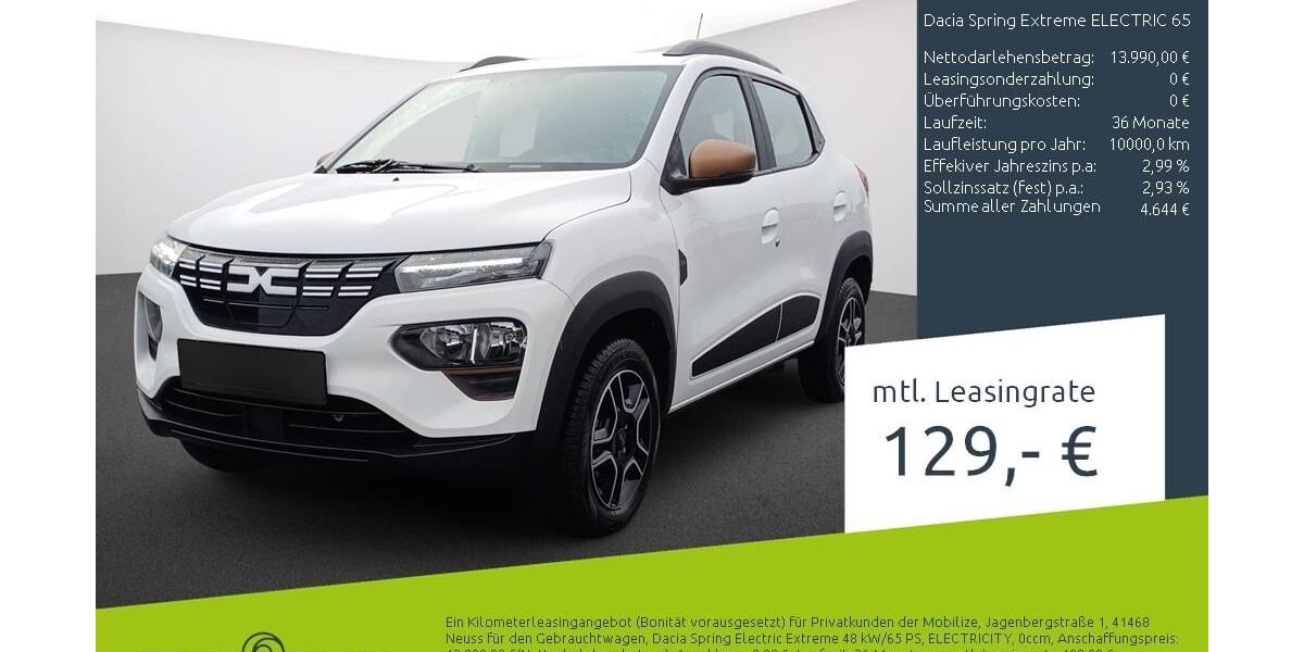 Dacia Spring 4.430 km 13.680 &euro; Borken 46325