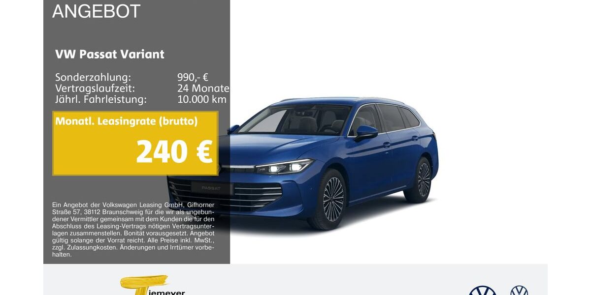 VW Passat Variant 20.235 km 37.420 &euro; Marl 45770