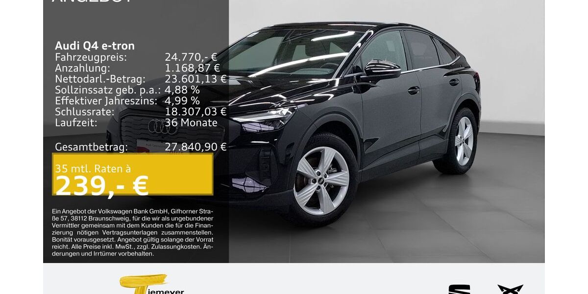 Audi Q4 e-tron 42.506 km 24.770 &euro; Bochum 44809