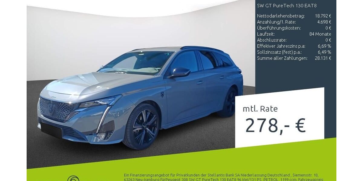 Peugeot 308 26.191 km 23.490 &euro; Dülmen 48249