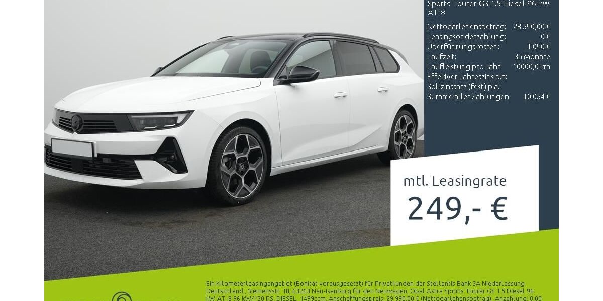 Opel Astra 2.000 km 28.590 &euro; Borken 46325