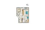 Erdgeschoßwohnung Herten - 3.5 Zimmer, 64 m&sup2;, 500&euro; | Angebot:26416227