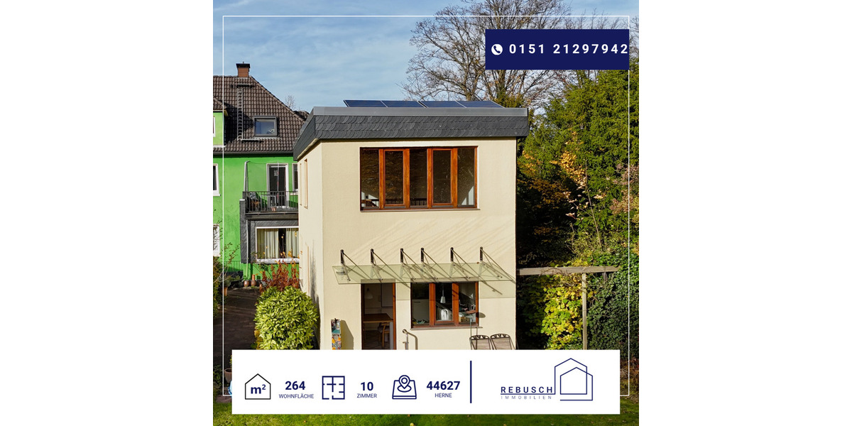 Einfamilienhaus Herne Sodingen - 10 Zimmer, 264 m&sup2;, 519.000&euro; | Angebot:26543234
