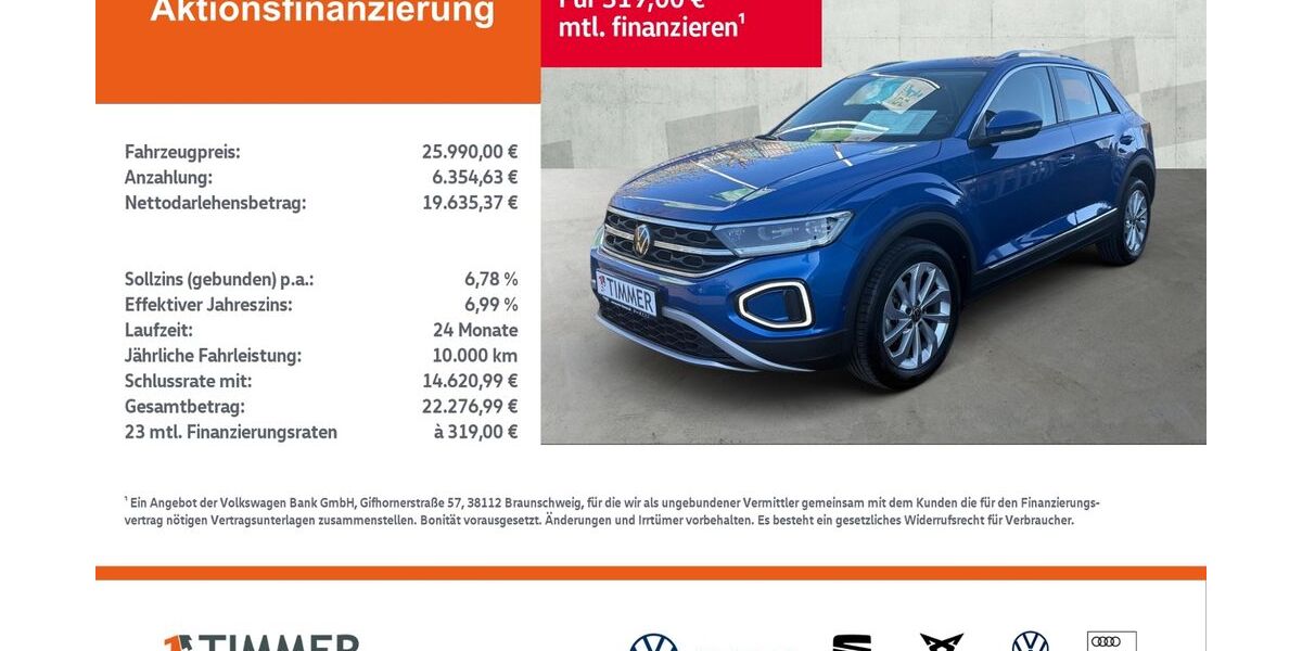 VW T-Roc 11.413 km 24.880 &euro; Dülmen 48249