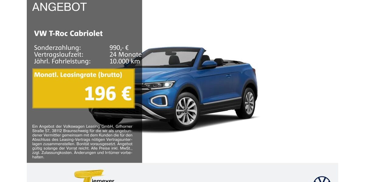 VW T-Roc 4.561 km 29.980 &euro; Dorsten 46282
