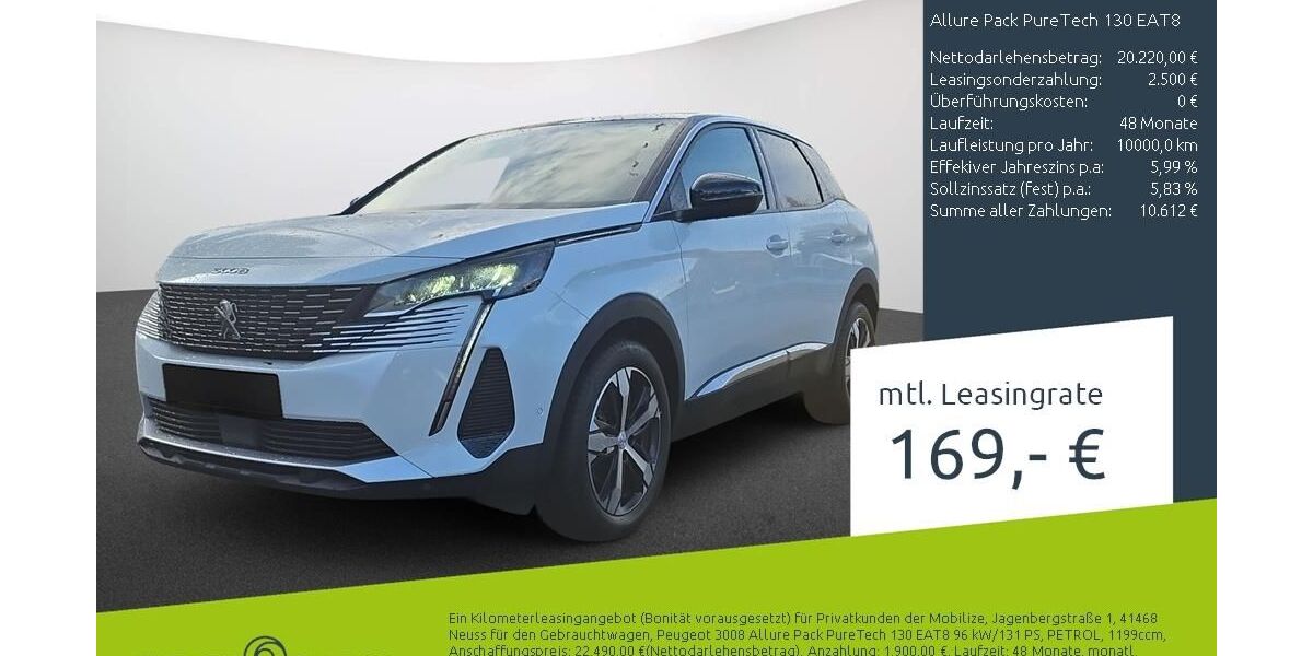 Peugeot 3008 27.315 km 19.950 &euro; Borken 46325