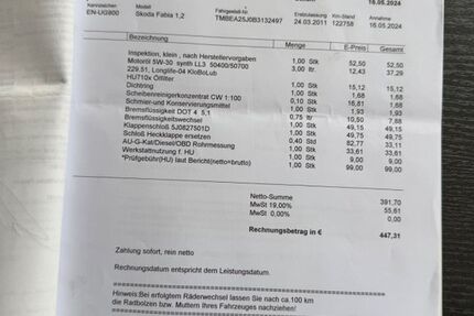 Skoda Fabia 143.500 km 2.990 &euro; Dortmund 44379