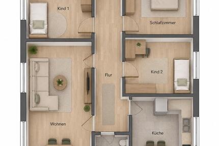 Wohnung Marl - 4 Zimmer, 78 m&sup2;, 880&euro; | Angebot:27544182