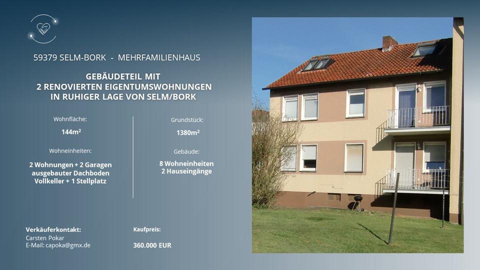 Erdgeschoßwohnung Selm - 9 Zimmer, 144 m&sup2;, 360.000&euro; | Angebot:27447067