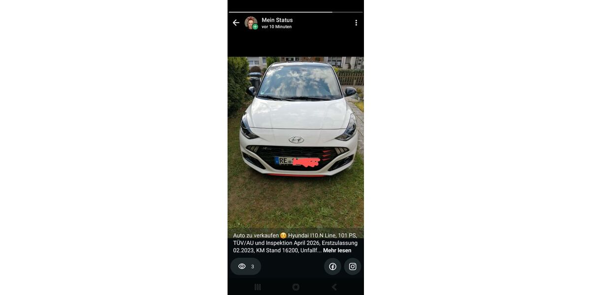 Hyundai i10 16.200 km 15.600 &euro; Marl 45768