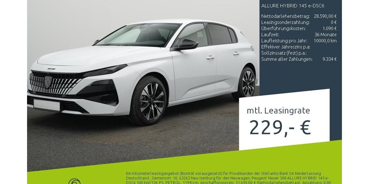 Peugeot 308 1.500 km 28.499 &euro; Borken 46325