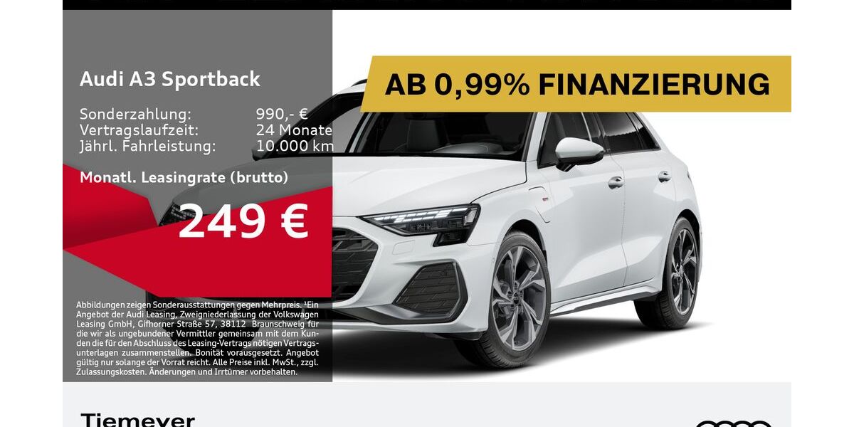 Audi A3 6.388 km 36.550 &euro; Dorsten 46284