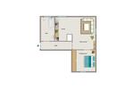 Etagenwohnung Essen Stadtbezirk VI - 2.5 Zimmer, 41 m&sup2;, 383&euro; | Angebot:26416229