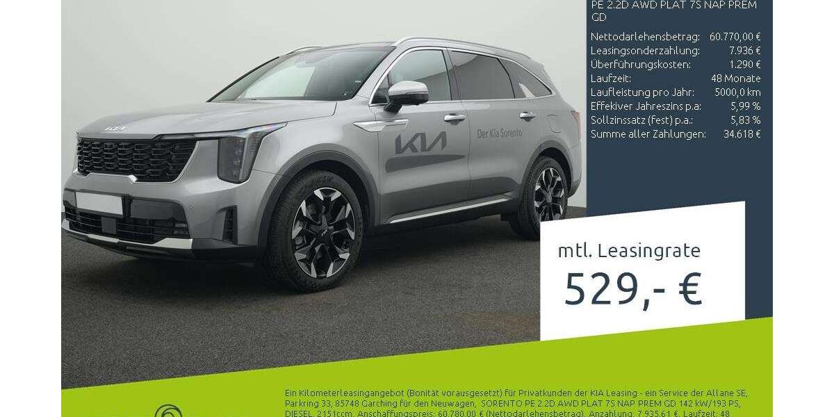 Kia Sorento 4.900 km 60.770 &euro; Borken 46325