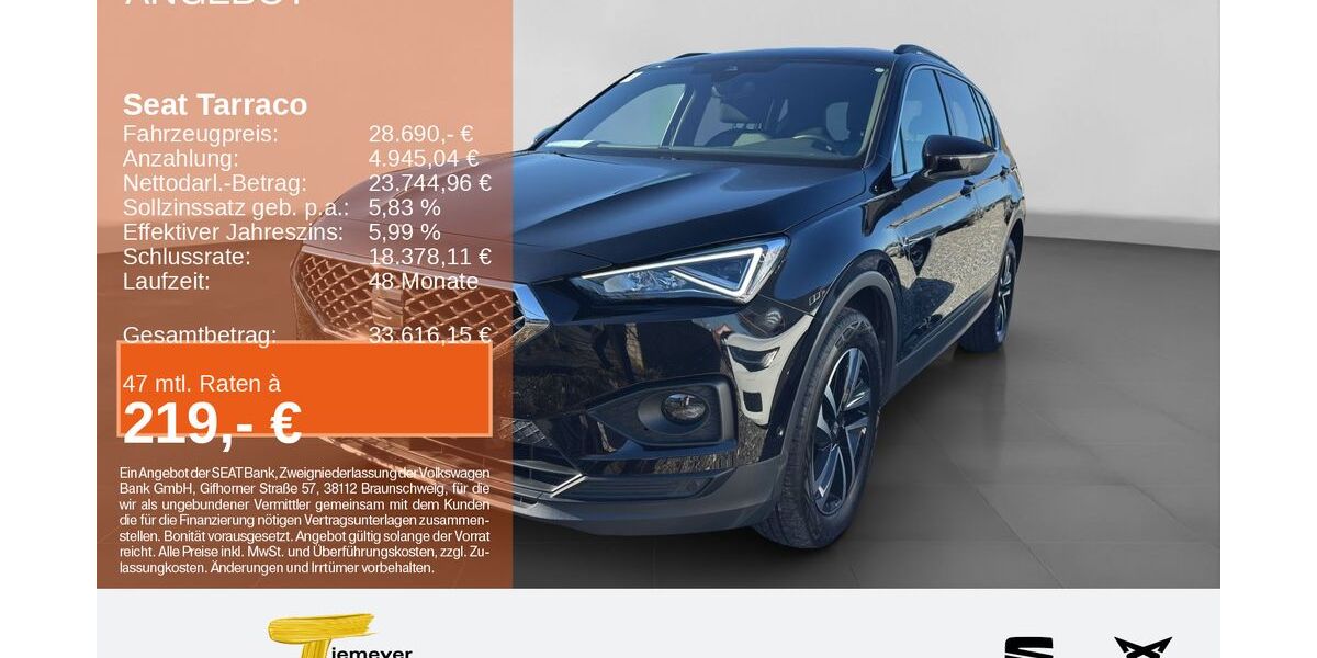 Seat Tarraco 61.825 km 27.980 &euro; Recklinghausen 45663