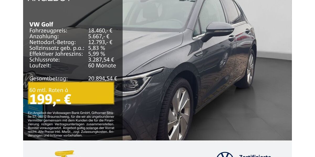 VW Golf 42.213 km 18.460 &euro; Oberhausen 46047