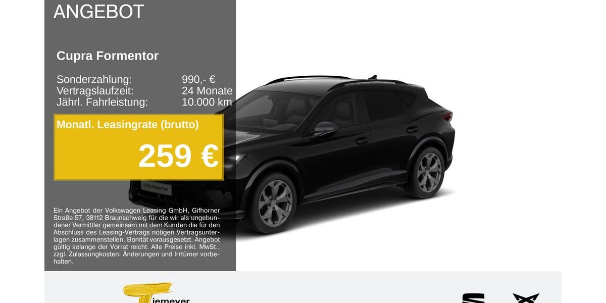 Cupra Formentor 9.992 km 33.910 &euro; Gelsenkirchen OT Beckhausen 45899