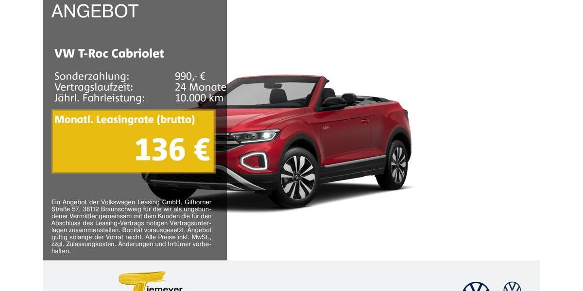 VW T-Roc 24.625 km 22.980 &euro; Marl 45770