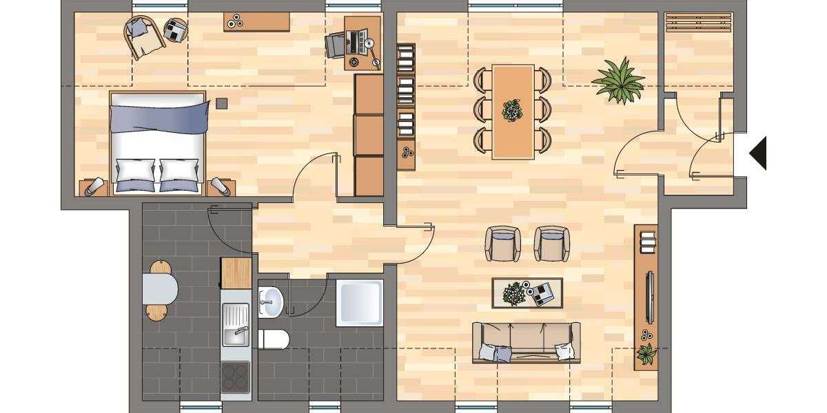 Etagenwohnung Herne Wanne - 2 Zimmer, 60 m&sup2;, 459&euro; | Angebot:26492373