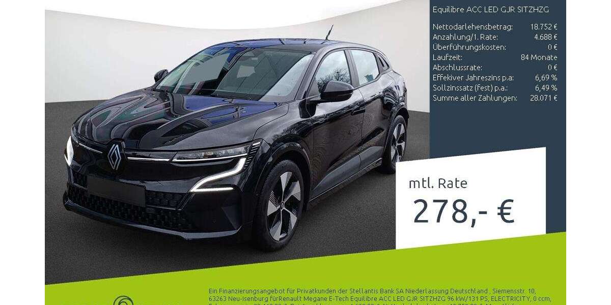 Renault Megane E-Tech 57.741 km 23.440 &euro; Borken 46325