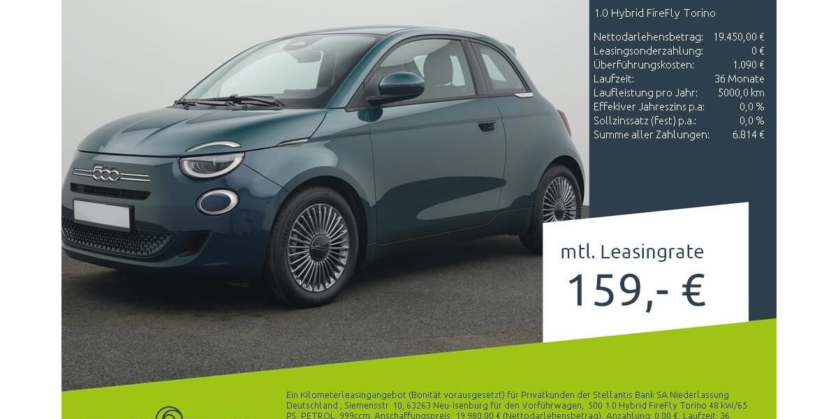 Fiat 500 1.500 km 18.450 &euro; Dülmen 48249